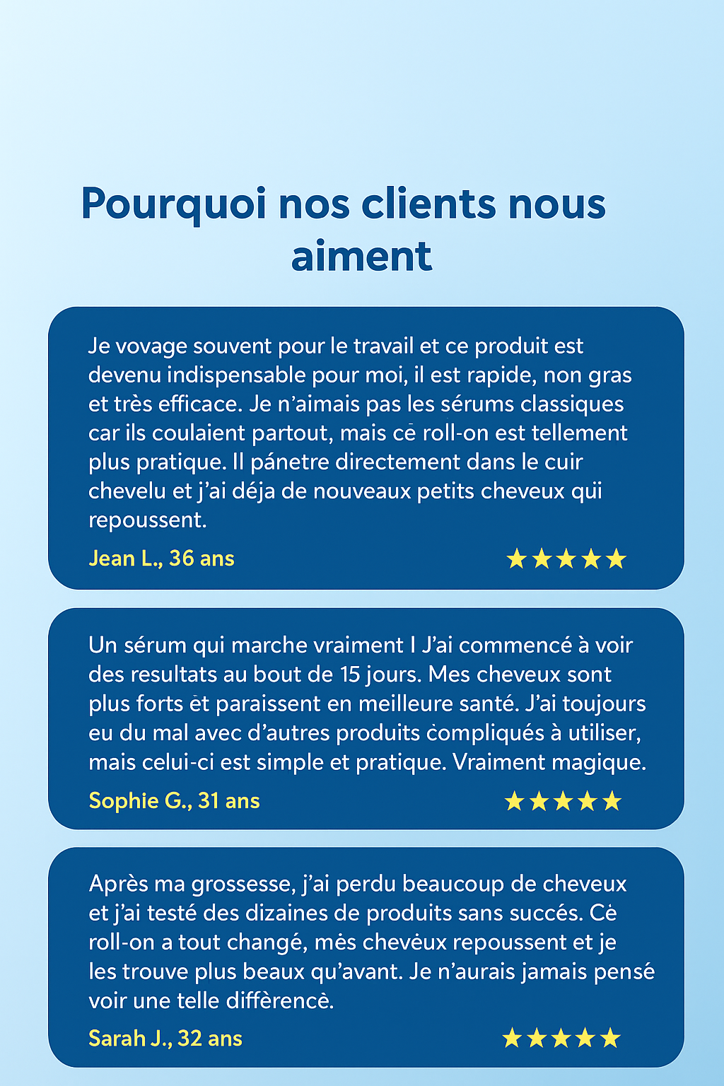 Sérum Roll-On Anti-Chute et Repousse