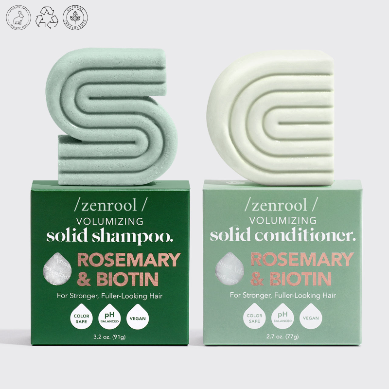 Shampoing & après-shampoing au romarin et à la biotine